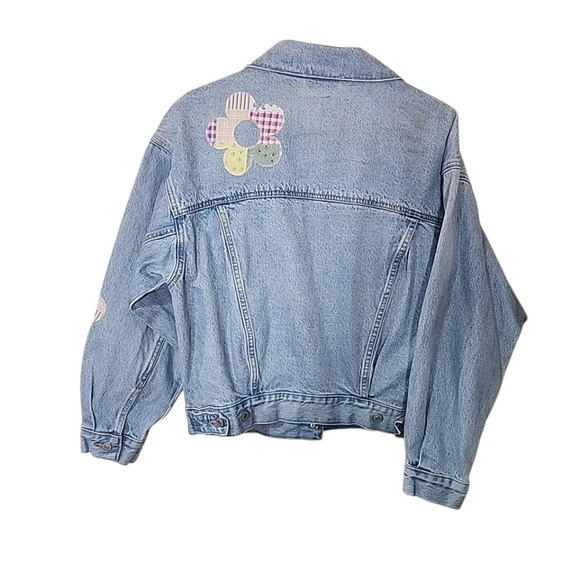 Levis 90s Patchwork Truckers Jacket. Size small - Picture 5 of 12